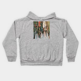 Branches- Nature Paper Collage Kids Hoodie